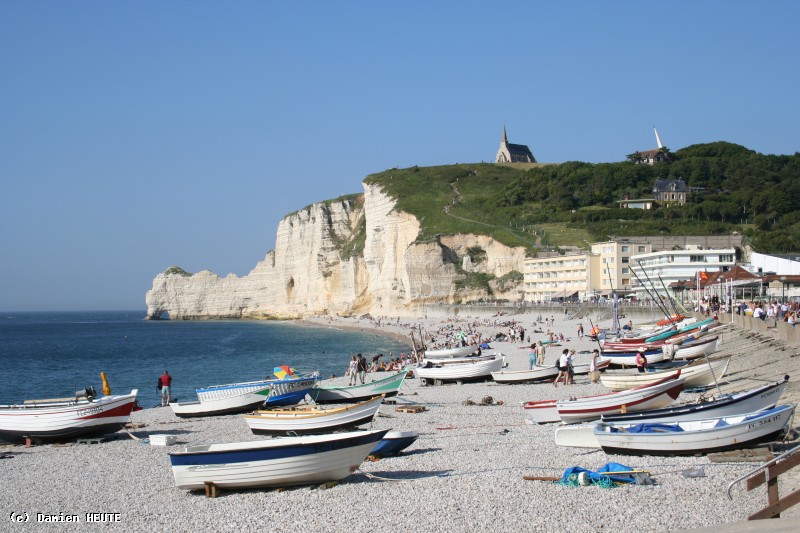 La plage d'Etretat.